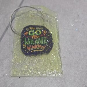 🧳✨️Glittery Inspirational Luggage/Backpack Tag